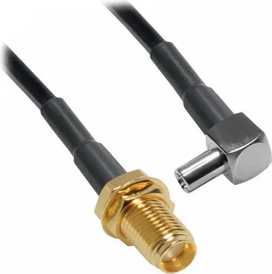 Produktbild von E35 TS9 auf SMA Buchse Antennen-Adapterkabel – 3 m Pigtail Kabel abgewinkelt für LTE / 4G / 5G Antenne