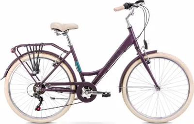 Produktbild von 28 Zoll Sonata Cityfahrrad, 6-Gang Shimano Kettenschaltung, Alurahmen Lila, nach STVO