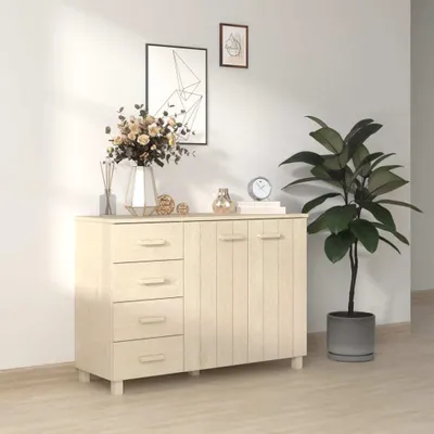 Produktbild von Sideboard HAMAR Honigbraun 113x40x80 cm Massivholz Kiefer , Kommoden Design 2024