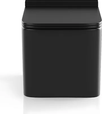 Produktbild von Hängende Toilette aus schwarzer und matter Keramik - CLEMONA