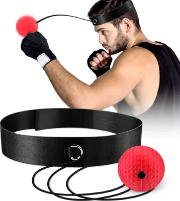 Produktbild von Boksreflexball für Training und Fitness - Verbessere Hand-Augen-Koordination und Geschwindigkeit