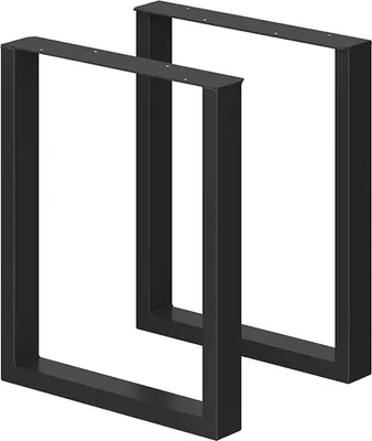 Produktbild von Vicco Tischbeine , 60 x 72 cm Quadratisch, Schwarz
