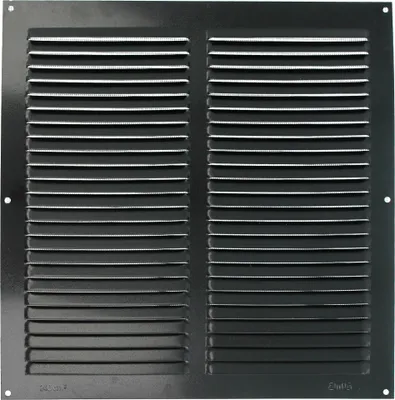 Produktbild von Amig Aluminiumgitter mit Insektenschutz, 250 x 250 mm, Schwarz