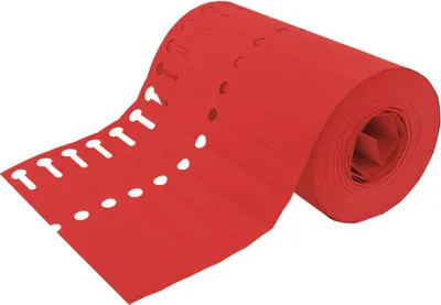 Obrázok produktu pre CombiCraft popisovateľné štrbinové štítky červené 120x13mm - po 1000 kusoch