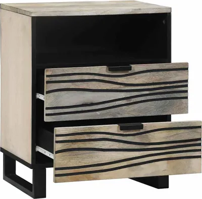 Produktbild von vidaXL Nachttisch Weiß 50 x 33 x 62 cm Holzwerkstoff