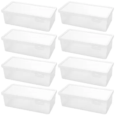 Immagine prodotto di Solidchoice - 8 contenitori trasparenti in plastica con coperchio