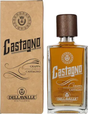 Produktbild von Dellavalle Grappa Affinata in botti di CASTAGNO 42% Vol. 0,7l in Geschenkbox