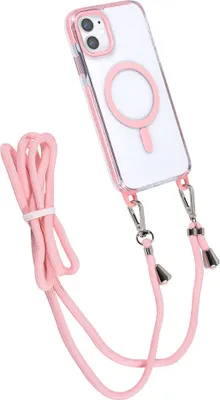 Immagine prodotto di TUNIQ iPhone 11 Custodia con cover posteriore - cavo da collo - magsafe - Rosa