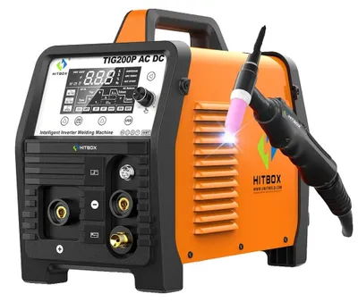 Immagine prodotto di Saldatrice per alluminio, saldatrice TIG, tecnologia inverter intelligente, TIG200P AC DC, 220 V