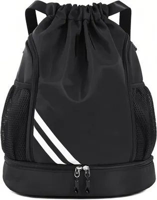 Immagine prodotto di Borsa sportiva - Borsa da palestra - Ideale per sport e viaggi - Grande capacità - 43 cm - Nera