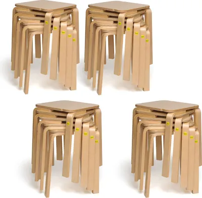 Produktbild von 20x Erzi Hocker 30 aus Formholz - stapelbar