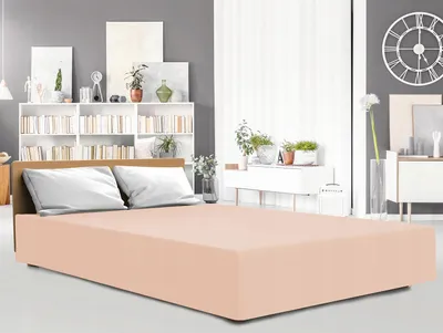 Produktbild von Darymex Spannbettlaken Jersey Elasthan 220x200 cm Braun