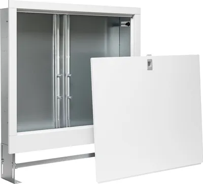 Produktbild von Unterputz-Verteilerkasten für Fußbodenheizung – 2-14 Heizkreise – höhen- & tiefenverstellbar - 335x575-665x110-170mm (2-4 Heizkreise)