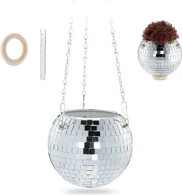 Produktbild von Hängender Blumentopf mit Discokugel