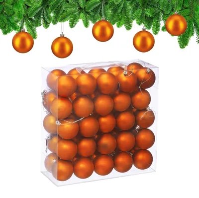 Produktbild von Matte Christbaumkugeln Set, 50 Stück