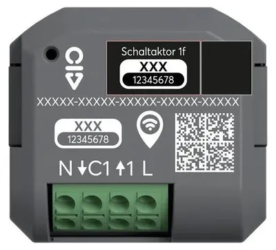 Produktbild von Busch-Jaeger Schaltaktor, 62811U-WL, 1-fach, Wireless, für Beleuchtung, Unterputz, 1 Stk.