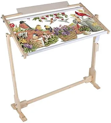 Stickrahmen aus Holz, verstellbar, 80 cm (14CT)
