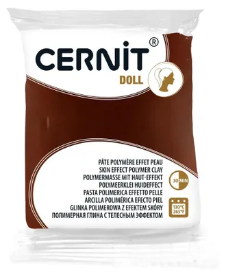 Image de Pâte polymère Cernit Doll Caramel 56 g