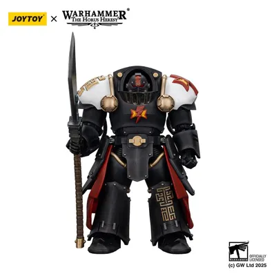 Produktbild von Warhammer The Horus Heresy Actionfigur White Scars Ebon Keshig Terminator 2 with Power Glaive 13 cm