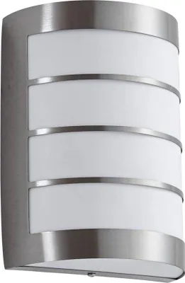 Produktbild von Lindby Außenwandleuchte Noyan, 20 cm, Edelstahl, IP44, E27