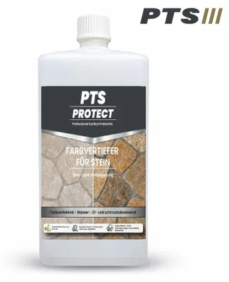 Produktbild von PTS Protect Farbvertiefer – Wasserbasierte Imprägnierung mit farbvertiefender Wirkung Steinimprägnierung 1 Liter