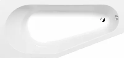Immagine prodotto di Vasche da bagno Polysan - Vasca da bagno asimmetrica Tigra L, 1500x750 mm, conchiglia pesante, bianco 72928