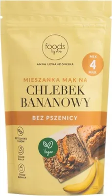 Zdjęcie produktu dla Foods By Ann Mieszanka mąk na chlebek bananowy bez pszenicy, 250 g