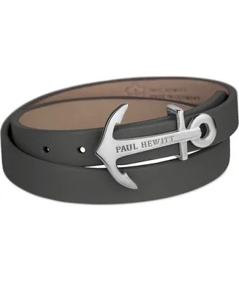 Produktbild von Paul Hewitt Wickelarmband North Bound silber/ grau 37,5 PH-WB-S-13S