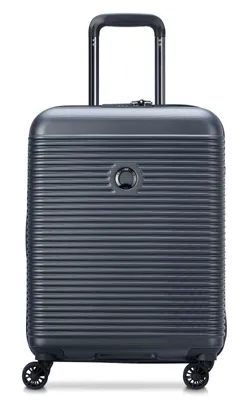 Image de DELSEY PARIS trolley Meteor 2.0 (Freestyle) 4 Double Rolls Cabin Trolley Slim Line 55 Graphit gris foncé 53cm