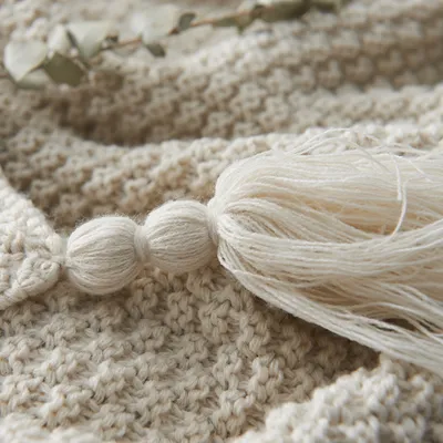 Little Naturals Gestrickte Decke – 100x150 Cm, Farbe 'Drops Off White', Weich & Kuschelig Für Babys & Kinder