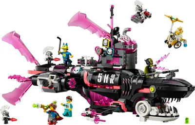 Produktbild von LEGO DREAMZzz 2-in-1 Albtraumhai-U-Boot - Modulares Set mit 2 Bauoptionen, 2 abnehmbaren Fliegern & 5 Minifiguren inkl. Mateo und Astrid - Kreatives Geschenk für Jungen und Mädchen ab 9 Jahren - 71500
