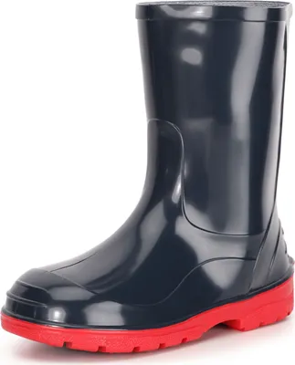 Produktbild von Ladeheid Kinder Mädchen Jungen Gummistiefel Regenstiefel LA-939 (Dunkelblau/Rot, 21 EU)