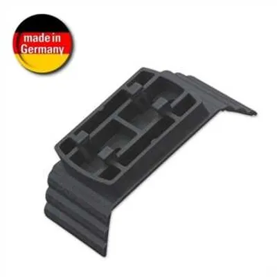 Produktbild von HR 1568/105  Dash Mount - Lamellensockel zum Ankleben auf abgerundeten Flächen - schwarz