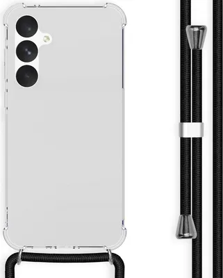 Image de imoshion Coque arrière transparente avec cordon pour Samsung Galaxy A55 - Noir