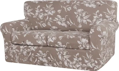 Obrázek produktu pro Super Stretch Sofa Cover s odděleným polštářem Cover Couch Armchair Loveseat Sofa Covers（2 Seater Sofa，Taupe）