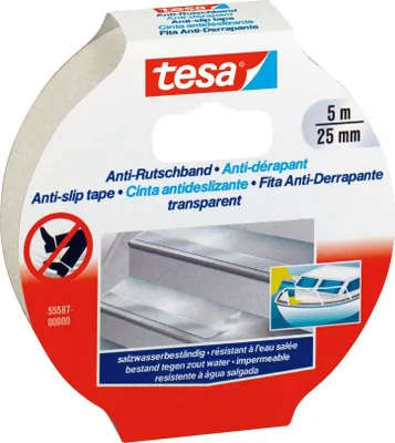 Produktbild von Tesa Kinnschutzband 25 mm x 5 m schwarz