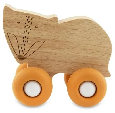 Produktbild von Holzfuchs auf Silikonrädern für Kinder