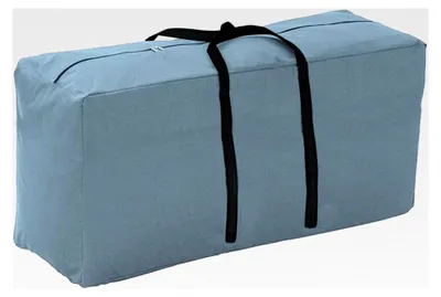 Produktbild von Aufbewahrungstasche für Sitzkissen mit Reißverschluss und Griffen, 116 x 47 x 51 cm, wasserdicht, Grau
