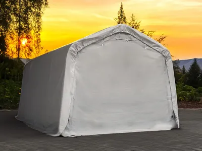 Produktbild von Mobile Garage PVC 720HD - 3,3x6m - Grau