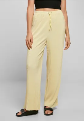 Immagine prodotto di Urban Classics - Pantalone Plisse da donna giallo tenue - S