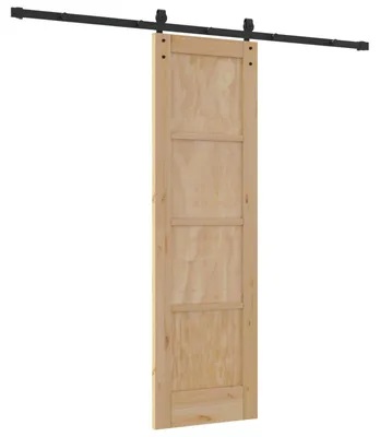 Produktbild von vidaXL Schiebetür Natur 61 x 198,5 cm Massives Kiefernholz