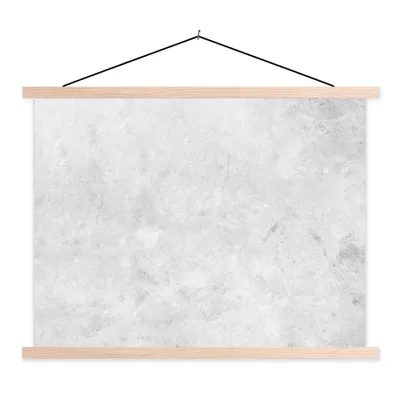 Produktbild von MuchoWow® Textilposter Marmor - Textur - Grau - Marmoroptik 120x90 cm mit holzfarbenen Rahmen - Magnetisch
