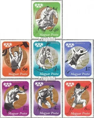 Produktbild von Briefmarken Ungarn 1973 Mi 2847A-2853A (kompl.Ausg.) postfrisch Medaillengewinner 72, München