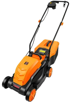 Immagine prodotto di Tagliaerba elettrico da 1600W - Larghezza di taglio di 33 cm, 3 altezze di taglio regolabili e sacco di raccolta da 32 litri