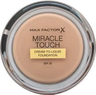 Zdjęcie produktu dla Max Factor Miracle Touch Foundation podkład o przedłużonej trwałości o działaniu nawilżającym 45 Warm Almond 11,5 g