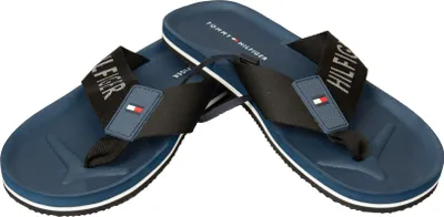 Zdjęcie produktu dla Klapki męskie TOMMY HILFIGER, model Sea Pool, klapki plażowe z tkaniny i koronki, nr katalogowy XM0XM02330, rozmiar 42 (EUR) – 8 (UK) – 9 (USA) – 26,5 cm, 100% poliester