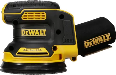 Obrázek produktu pro DeWALT DCW210NT-XJ, Excentrická bruska, Černá, Žlutá, 8000 ot/min, 12000 ot/min, 12,5 cm, Baterie