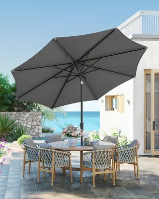 Produktbild von SONGMICS Sonnenschirm Ø340 cm UPF 50+ beidseitig um 30° knickbar