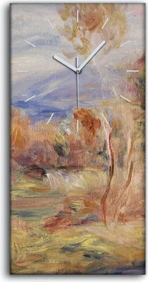 Produktbild von Leinwand Wanduhr Wandkunst Uhr 30x60 Malerei Abstrakte Wald Bäume Kunst - weiße Hände