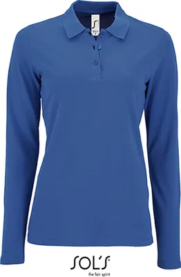 Immagine prodotto di SOLs 02083 | Damen Polo a maniche lunghe in piqué Perfect - Farbe: Royal Blue - Größe: M
